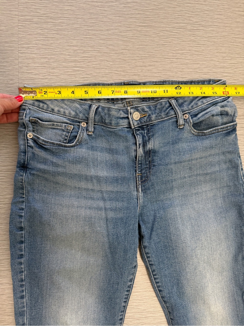 Lucky Brand Lolita Crop Jeans Womens 12/31 Light Wash Mid Rise Stretch - Picture 5 of 11
